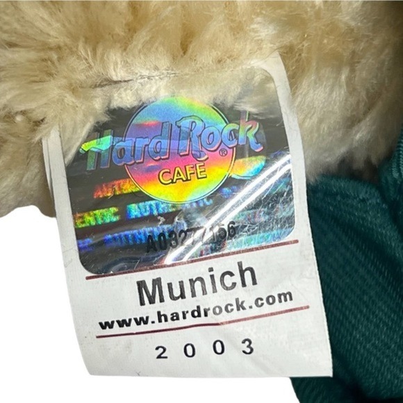 Hard Rock Cafe Munich 2003 Lederhosen Herrington Teddy Bear Limited Edition #307 - Picture 8 of 8